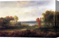 Lord Rivers' Roan Mare in a Landscape Canvas Paintings - Hudson River Landscape by Thomas Doughty