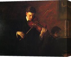 Music Canvas Paintings - Music by Thomas Eakins