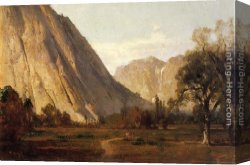 Yosemite Canvas Paintings - Yosemite by Thomas Hill