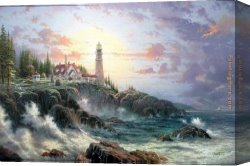 Storm Canvas Paintings - Clearing Storms by Thomas Kinkade
