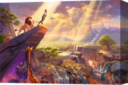 Tango VII Study Canvas Paintings - Disney Dreams Collection VII The Lion King by Thomas Kinkade