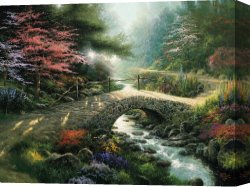Kinkade Canvas Paintings - Gone With The Wind by Thomas Kinkade