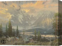 North Star Canvas Paintings - Great North by Thomas Kinkade