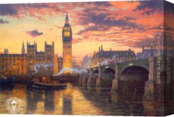 Thomas Gainsborough Canvas Paintings - London by Thomas Kinkade