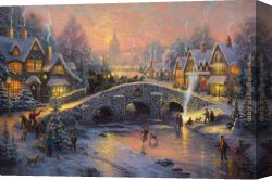 Thomas Gainsborough Canvas Paintings - Spirit of Christmas by Thomas Kinkade