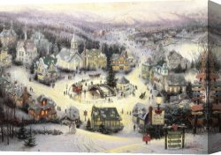 Nicholas Canvas Paintings - St. Nicholas Circle by Thomas Kinkade