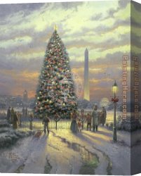 Lighthouse Canvas Paintings - Symbols of Freedom by Thomas Kinkade