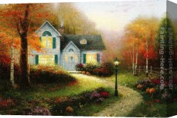 Blessing Canvas Paintings - The Blessings Of Autumn by Thomas Kinkade