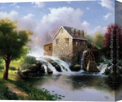 Blessing Canvas Paintings - The Blessings Of Summer by Thomas Kinkade