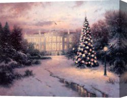 Liberty Canvas Paintings - The Lights of Liberty by Thomas Kinkade