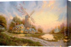 Spirits at Play II Canvas Paintings - The Wind Of The Spirit by Thomas Kinkade