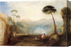 Golden Canvas Paintings - Golden Bough by Thomas Moran