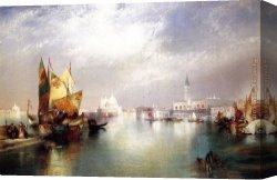 Venice Canvas Paintings - The Splendor of Venice by Thomas Moran