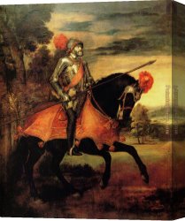 Charles Baugniet Canvas Paintings - Emperor Charles by Titian