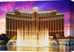 Vague Et La Perle Canvas Paintings - Bellagio Intro Las Vegas by Unknown Artist