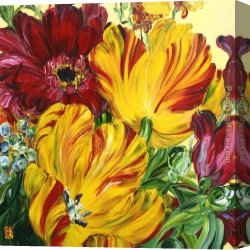 Burgers Canvas Paintings - Bobbie Burgers Reckless Profusion by Unknown Artist