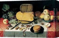 Breakfast Canvas Paintings - Breakfast Stil Life Floris van Dyke by Unknown Artist