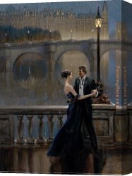 North Star Canvas Paintings - Brent Lynch Under the Stars by Unknown Artist