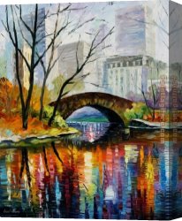 Central Canvas Paintings - Central Park by Unknown Artist