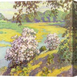 Match Point Canvas Paintings - chadwick Laurel at Flying Point by Unknown Artist