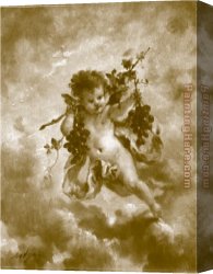 Charles Baugniet Canvas Paintings - charles lutyens the seasons autumn by Unknown Artist