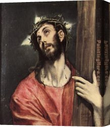 Cross in The Wilderness Canvas Paintings - Christ Carrying the Cross by Unknown Artist
