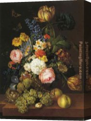 Figure Classic Canvas Paintings - Classic Flower by Unknown Artist