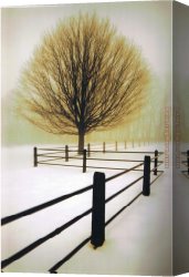 Artist Canvas Paintings - David Winston Solitude by Unknown Artist
