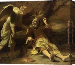 Waiting to Be Fed Canvas Paintings - Elijah Fed by an Angel by Unknown Artist
