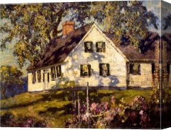 Cape Canvas Paintings - Grave Gardens Hilltop Cape by Unknown Artist