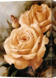 Orange Canvas Paintings - igor levashov orange roses by Unknown Artist