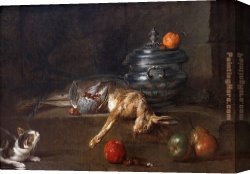 Jean-baptiste Canvas Paintings - jean baptiste simeon chardin tureen by Unknown Artist