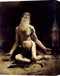 Job Canvas Paintings - Job 1880 by Unknown Artist