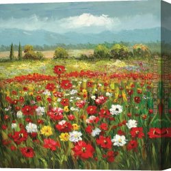 Palette Knife Canvas Paintings - KNI-012 by Unknown Artist