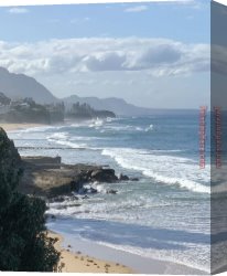 Palette Knife Canvas Paintings - Knife Beach by Unknown Artist