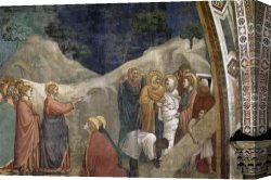 Giotto Canvas Paintings - Life of Mary Magdalene Raising of Lazarus By Giotto di Bondone by Unknown Artist