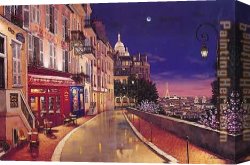 Rue De Louvre Canvas Paintings - Liudmila Kondakova Rue de Lille by Unknown Artist