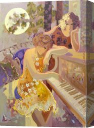 A Peaceful Time Canvas Paintings - Long Time Ago by Unknown Artist