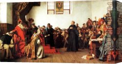 Blick Auf Jerusalem Vom Olberg Aus Canvas Paintings - luther auf dem reichstag worms by Unknown Artist