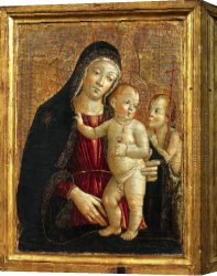 Nina Con Flor Canvas Paintings - Madonna con Bambino e San Giovannino by Bartolo by Unknown Artist