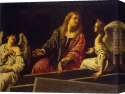 Life of Mary Magdalene Noli Me Tangere by Giotto Canvas Paintings - Mary Magdalene at the Tomb by Unknown Artist