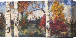 Palette Knife Canvas Paintings - Maya Eventov Colours of Autumn by Unknown Artist