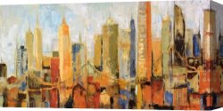 Julien Dupre Canvas Paintings - Metro Heights by Karen Dupre by Unknown Artist
