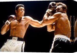 Fight Canvas Paintings - Muhammad Ali Boxing Fights by Unknown Artist