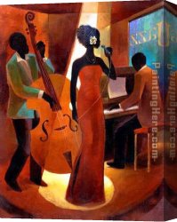 Artist Canvas Paintings - Muzi007 by Unknown Artist