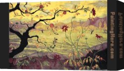Apple Canvas Paintings - paul ranson Apple Tree with Red Fruit by Unknown Artist