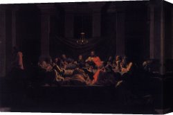 Poussin Canvas Paintings - Poussin by Unknown Artist