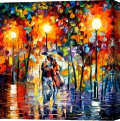 Love Story Canvas Paintings - Romantical Love III by Unknown Artist