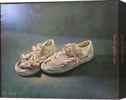 Sports Canvas Paintings - Sport-shoes by Unknown Artist