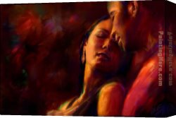 Sweet Canvas Paintings - sweet breath by Unknown Artist